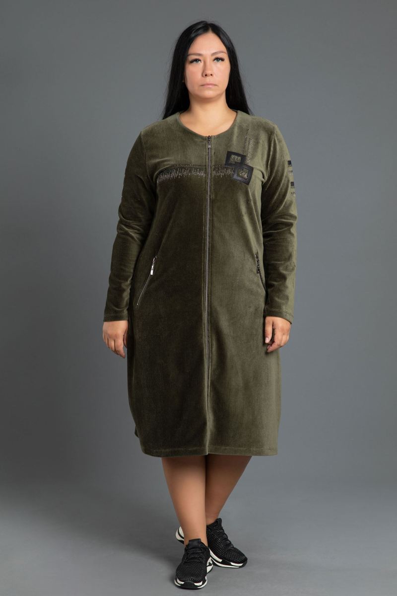 Kısa Fitilli Kadife Elbise 0