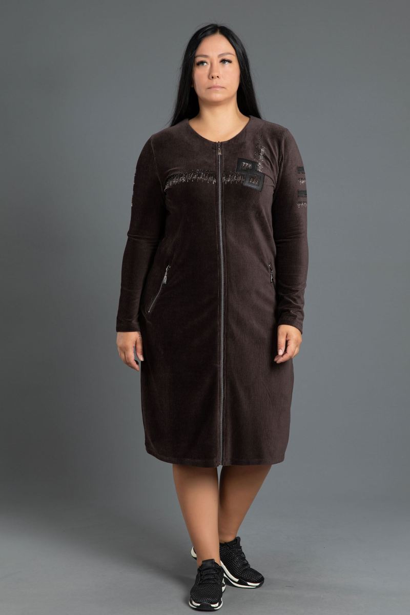 MIDI CORDUROY DRESS