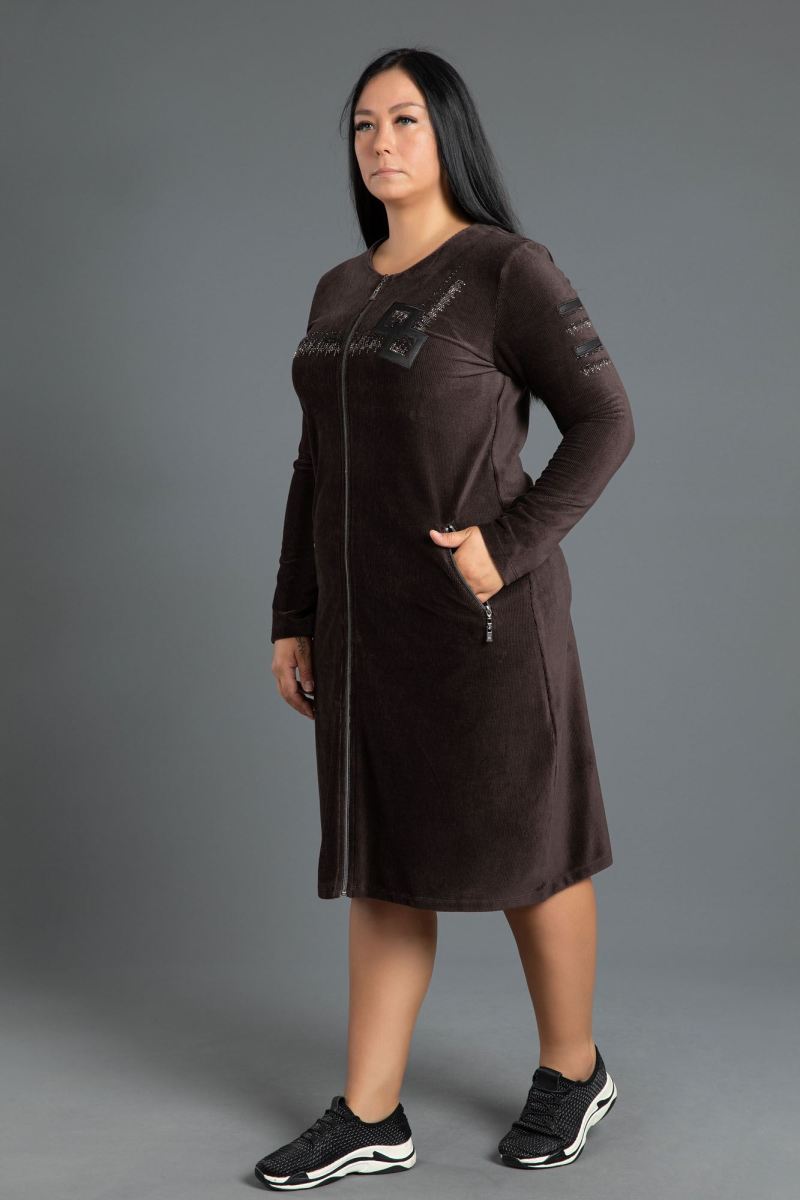 MIDI CORDUROY DRESS