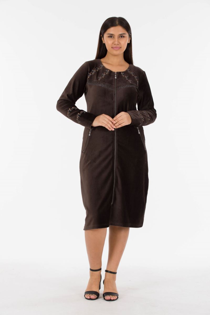 Midi Corduroy Dress 0