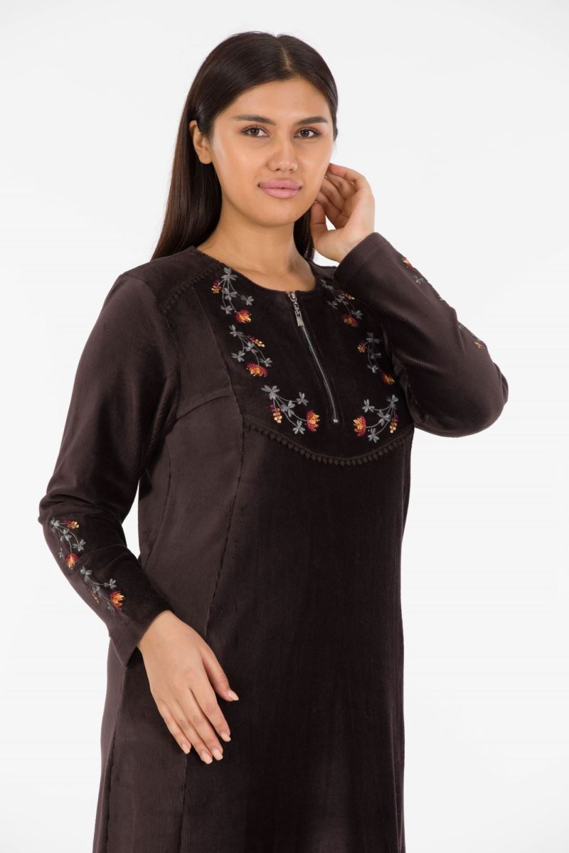 MAXI CORDUROY HIJAB DRESS