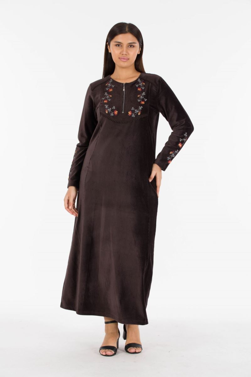 MAXI CORDUROY HIJAB DRESS