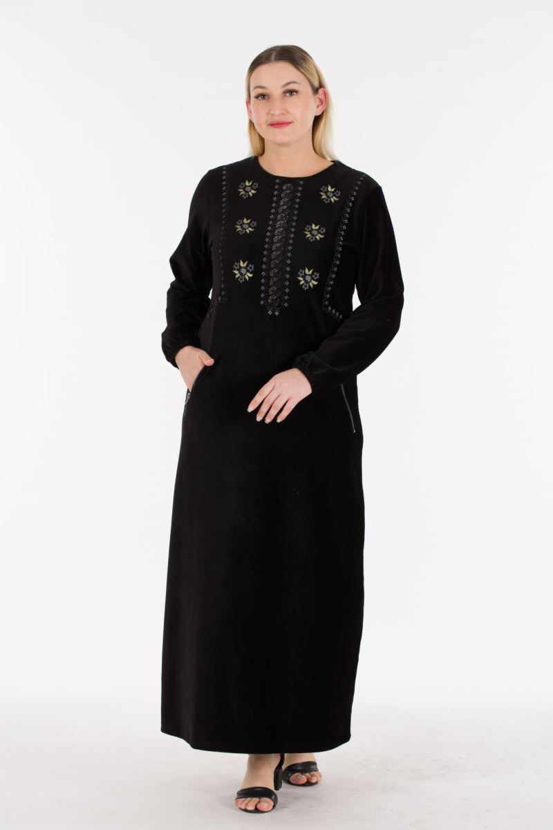 MAXI CORDUROY HIJAB DRESS
