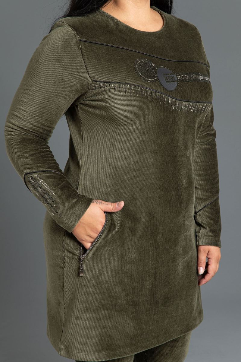 CORDUROY TUNIC SUIT